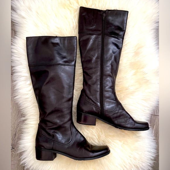 Bandolino Leather Riding Boots - Picture 1 of 11